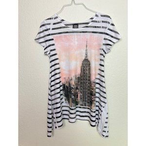 Empire State Building Embellished Blouse Top Small New York City